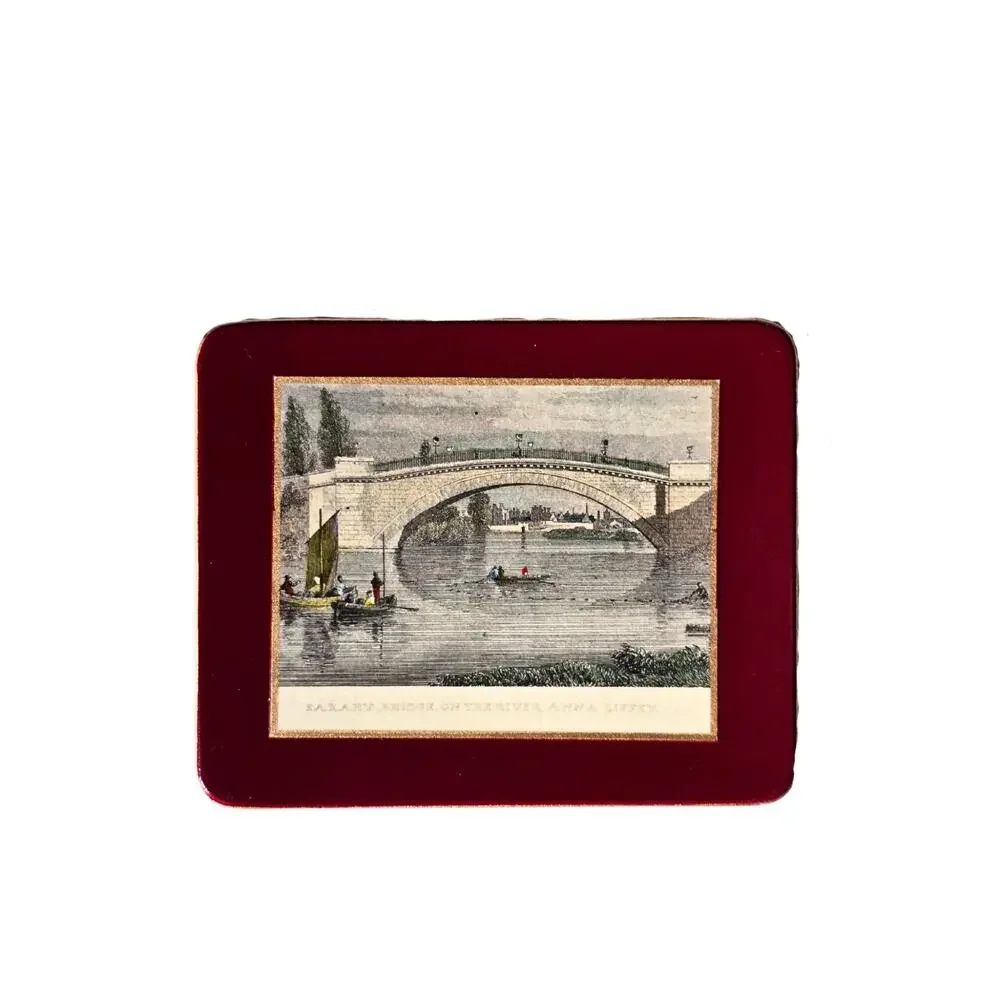 Vintage Ladyclair Coaster Set of 6, Old Money Style, Irish Bar Accessories